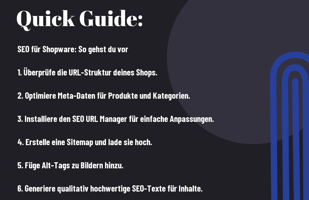 SEO für Shopware